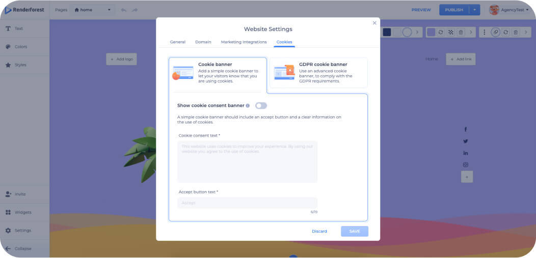 GDPR Compliant Website | Renderforest GDPR Compliant Website | Renderforest