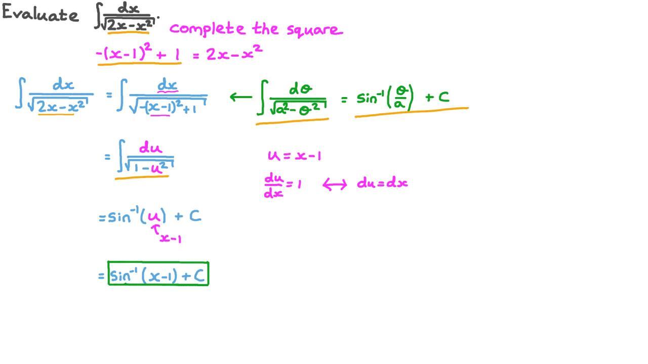 Question Video: Finding the Integration of a Function Involving a Root ...